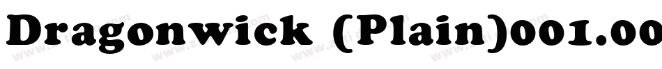 Dragonwick (Plain)001.001字体转换